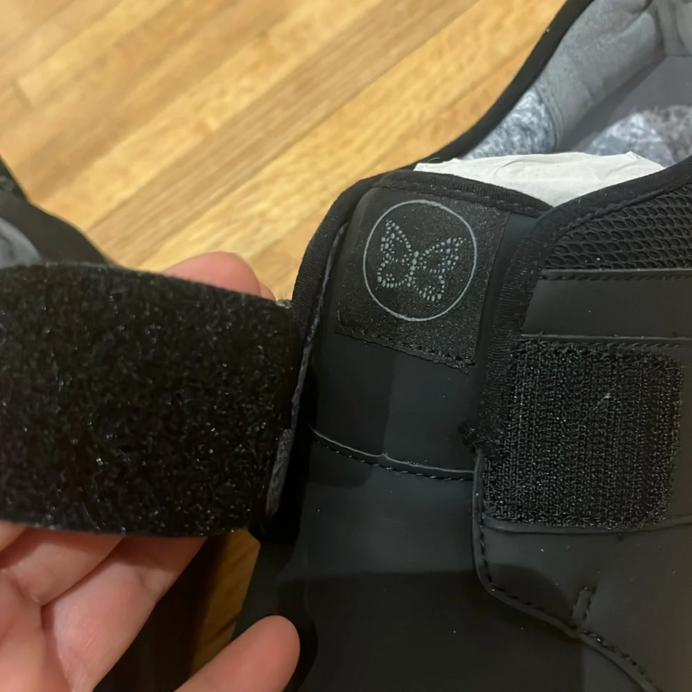 Algeria Double Trouble Black Mesh Shoe